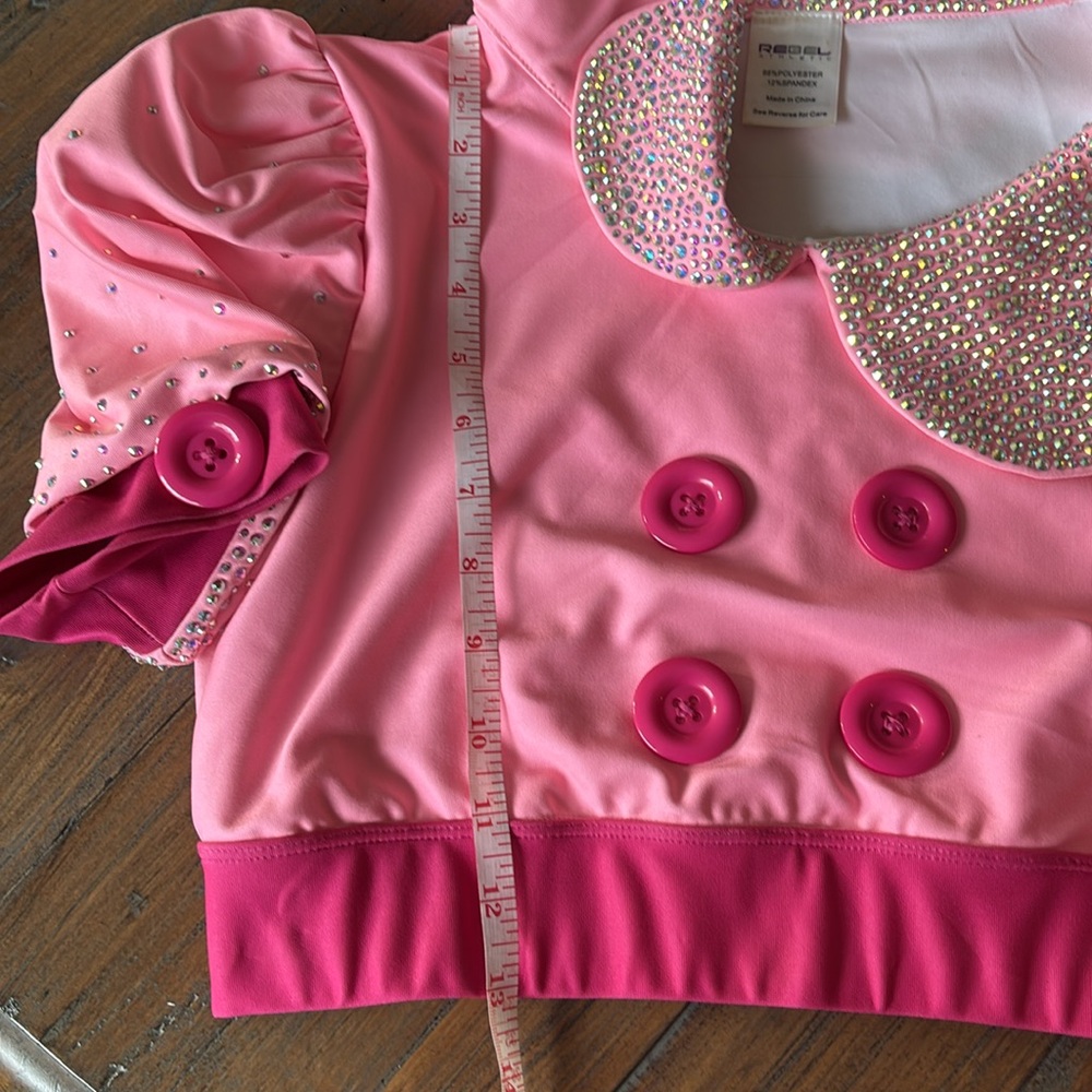 Rebel Athletic Babydoll Top in Pretty Pink size adult L - Picture 10 of 14